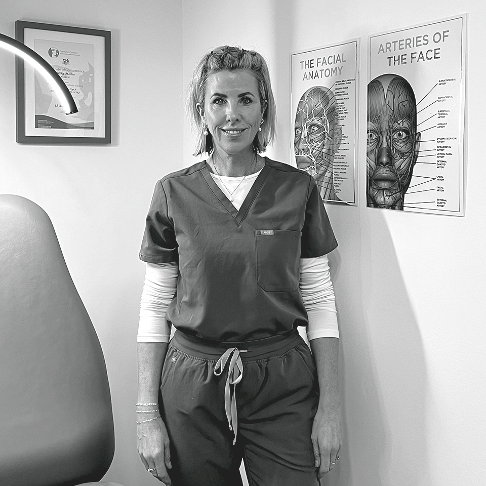 Becky Martin in clinic